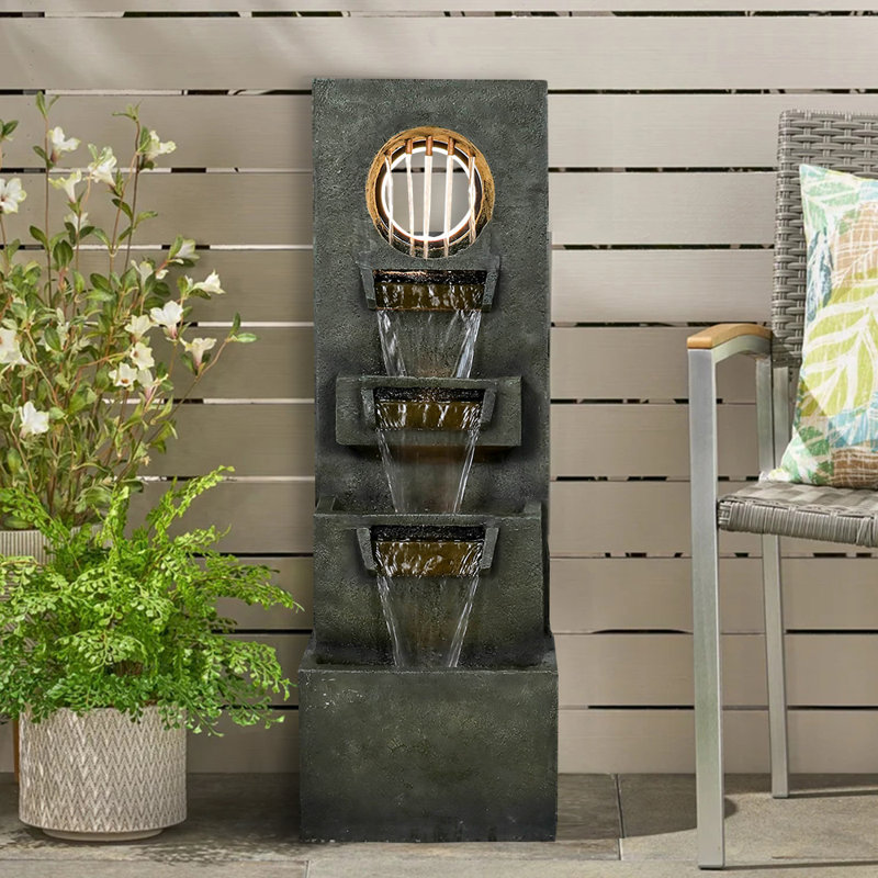 Fontaine Kazbek fabriquée à la main avec lumière résistante aux intempéries