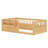 Taquile Kids Wood Floor Bed with Fence & Built-In Bookshelf-122581918-122581919