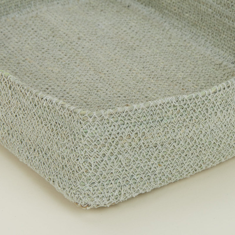 Hawkins New York Seagrass basket - Letter Tray, Sky