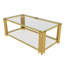 Table basse moderne en verre transparent-838034836