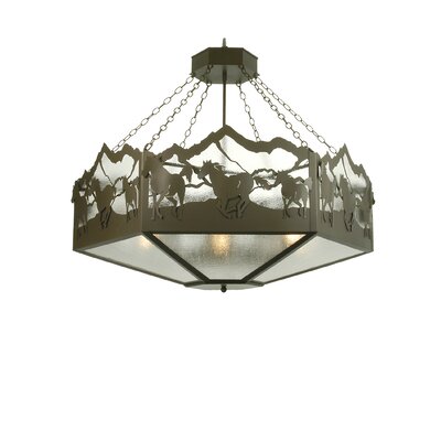 Hills 6 - Light Unique / Statement Geometric Chandelier -  Millwood Pines, 755BAFC146384D3894FF0B623BF19F78