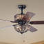 Ventilateur de plafond en cristal à 5 pales de 52 po avec ensemble d'éclairage inclus-2117297953-2058286089