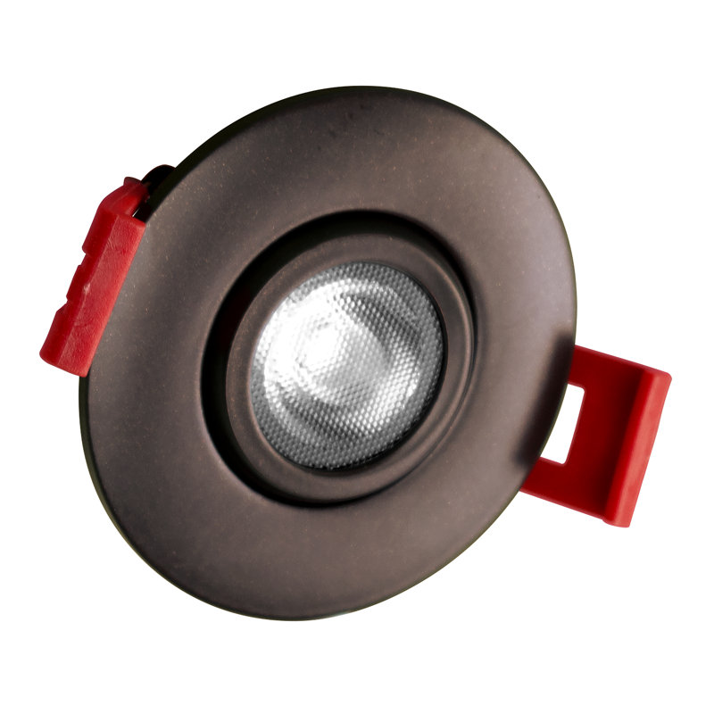 Dimmable Circle Ceiling Light, Oil-Rubbed Bronze, 4000K