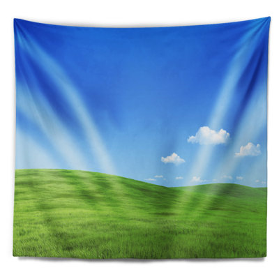 Tapisserie paysage paysage vert pré