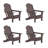 Shawnna HDPE Folding Adirondack Chair -86794607