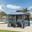 Pavillon de jardin d'extérieur toutes saisons avec conception avancée pour patio et jardin-111203032