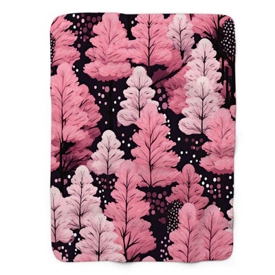 Jeté Pink Pine Enclave - 1 pièce Premium Sherpa