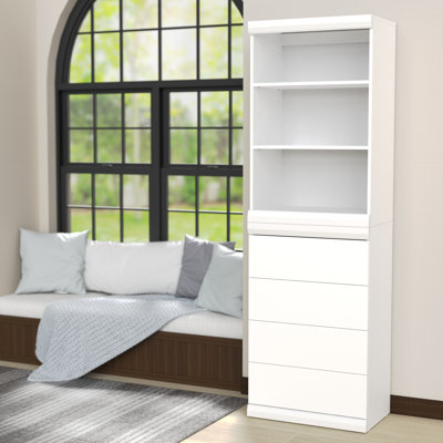 ClosetMaid Mosaics Stackable 3-Shelf 4-Drawer Closet Organizer
