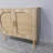 Buffet Cabinet With Storage, Accent Bathroom Floor Cabinet,With Two Doors And 4 Compartments Forstorage,Cabinet With Wood Feet,Sideboard Cabinet For Hallway, Entry, Living Room, Bathroom Storage