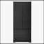 Armoire de cuisine 72 pouces à cannelures modernes avec grands tiroirs et porte-épices à 8 portes, organisateur de rangement autoportant pour la maison et le bureau, noir-1102354491