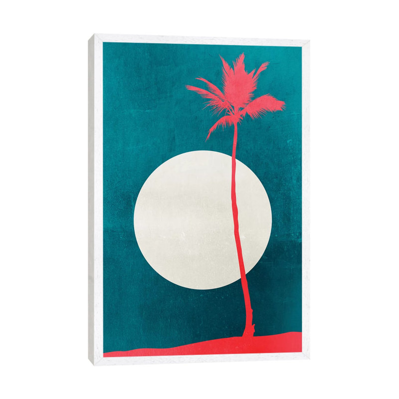 Caribbean Dreams 1 Piece Painting on Canvas, 101.6cm H x 66.04cm W x 3.81cm D, White Floater Framed