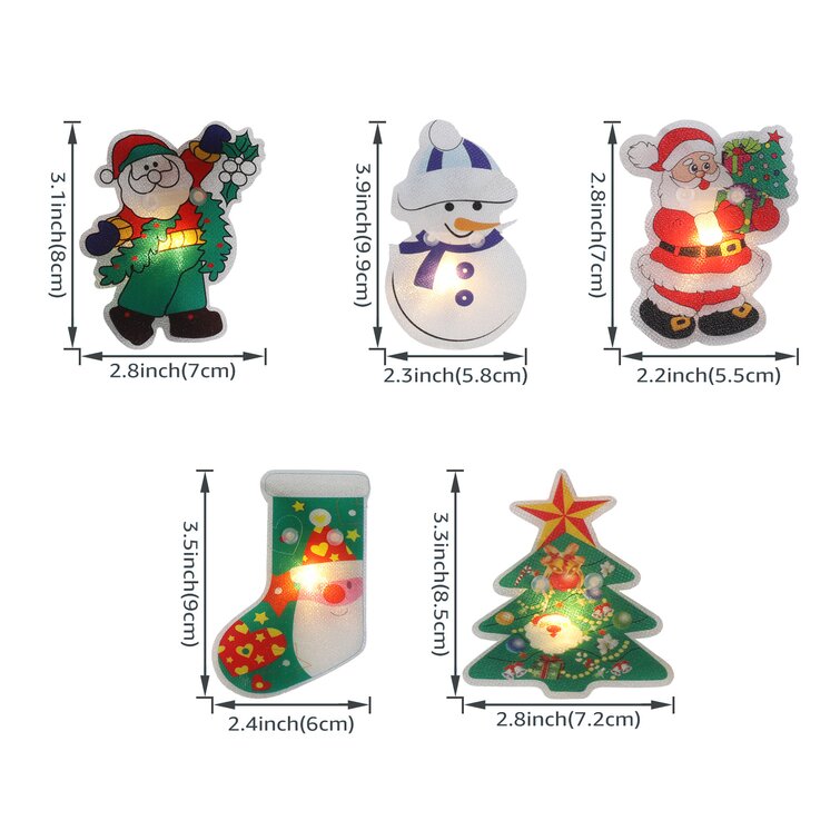 Christmas Battery Operated Ornament String Lights