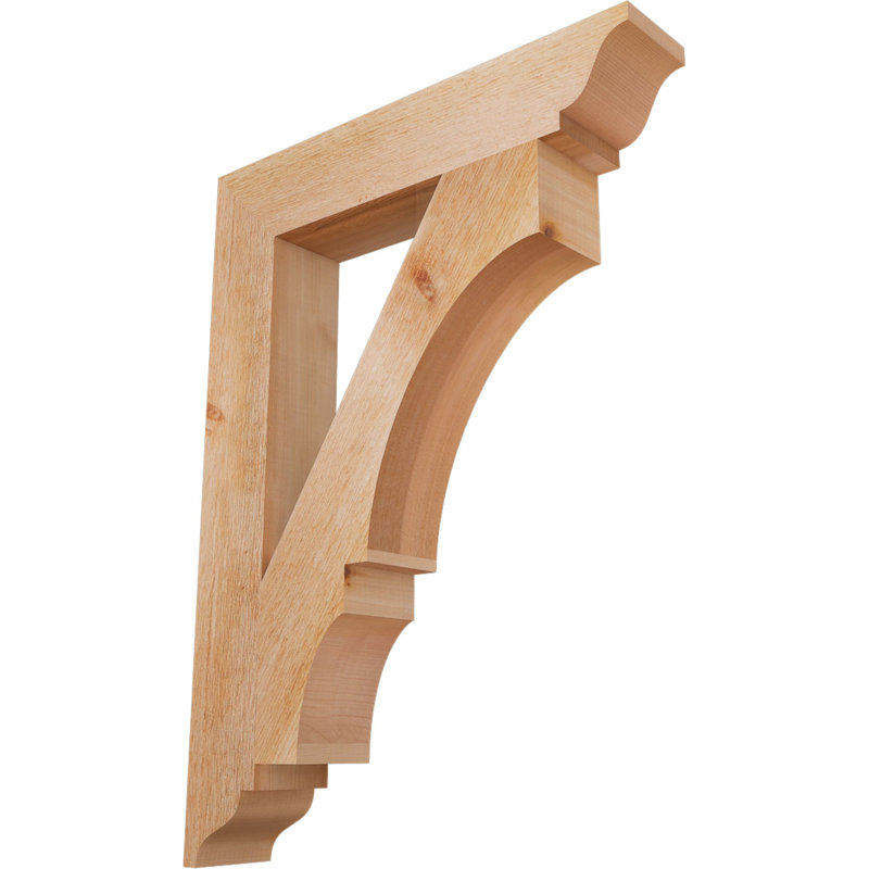 Support traditionnel Balboa, Cèdre rouge de l'Ouest brut, L 4 po x P 22 po x H 30 po