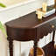 Console noire en bois massif