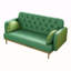 Canapé vert avec motif tulipe-1512931810