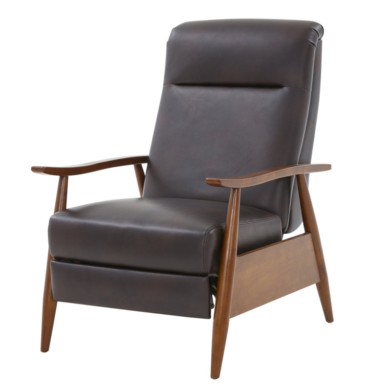 Fauteuil inclinable manuel 30 po Imona, Similicuir brun bruni