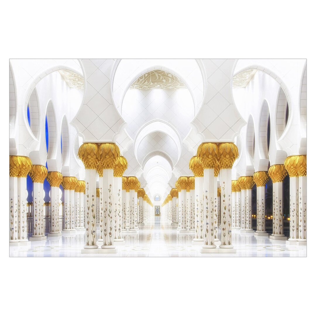 Matte Fototapete Moschee in Gold 2,25 m x 336 cm