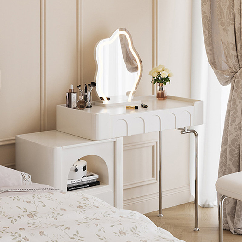 Makeup Vanity with Light mirror,2 drawers