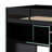 Wood Loft Bed With Desk,Open Wardrobe,Storage Compartments And RGB Lights-1337280841