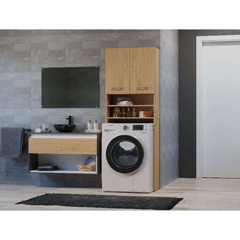 Nadina Solid Wood Laundry Room Organiser, Artisan