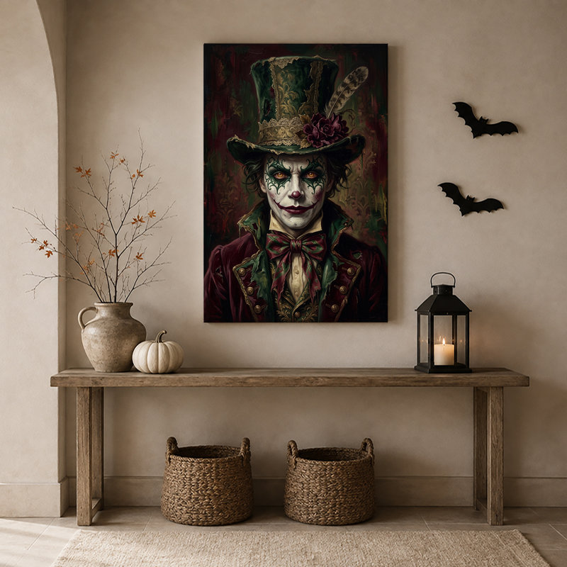 «Green» and Green Face Red Man, 24"H x 16"W
