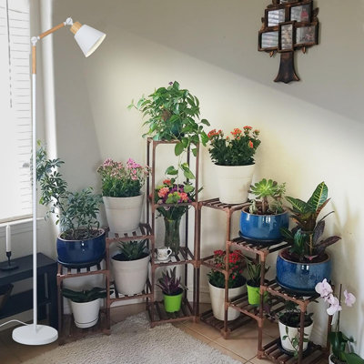 Cultivez les lumières pour les plantes d'intérieur à spectre complet, les lumières des plantes pour la culture en intérieur avec 20W COB Grow Light Blub, la minuterie 4/8 / 12H, la lampe de croissance sur pied pour les grandes plantes centrales (75 po, hauteur réglable)