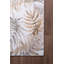 Tapis décoratif beige et brun à motif floral tissé-98579352