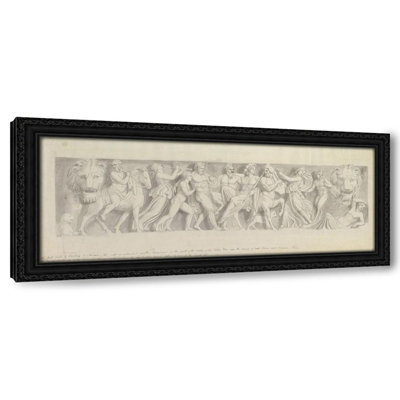 Design for a Frieze, after a Roman Sarcophagus; The First Visit of Bacchus to Ariadne (18th century)