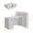 55'' W Reception Desk With Lockable Drawer And Little Bookcase