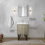 Meuble-lavabo de salle de bain 24 po X P 20 po D, comptoir en quartz, ensemble de robinet en métal Miroir