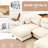 3 - Seat, Modular Sectional , , Chenille Fabric, , Spring Pack, Beige Seat L Shaped Couch With Pleated , High Grade Chenille And Ergonomic Curve Seating-2015630128-2015630134