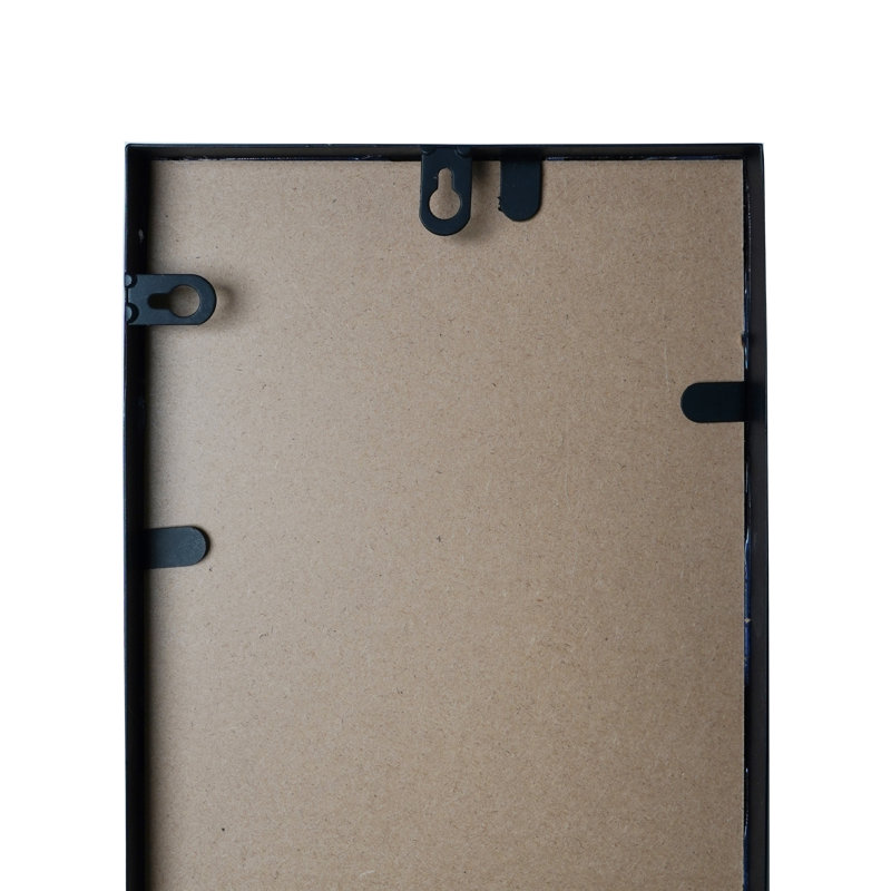 Burnadette Metal Flat Mirror, Black