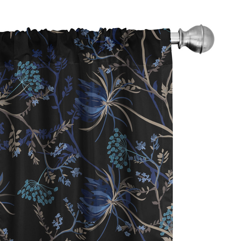 Semi Sheer Curtain Pair, 28" W x 63" L