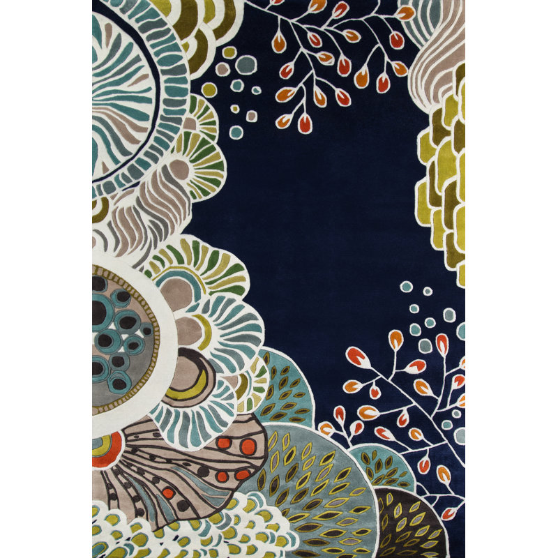 Heliana Wool Floral Indoor Rug, Rectangle 3'6" x 5'6"