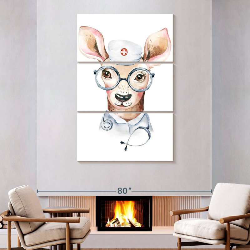 Ketti Doctor Deer, 74" H x 48" W