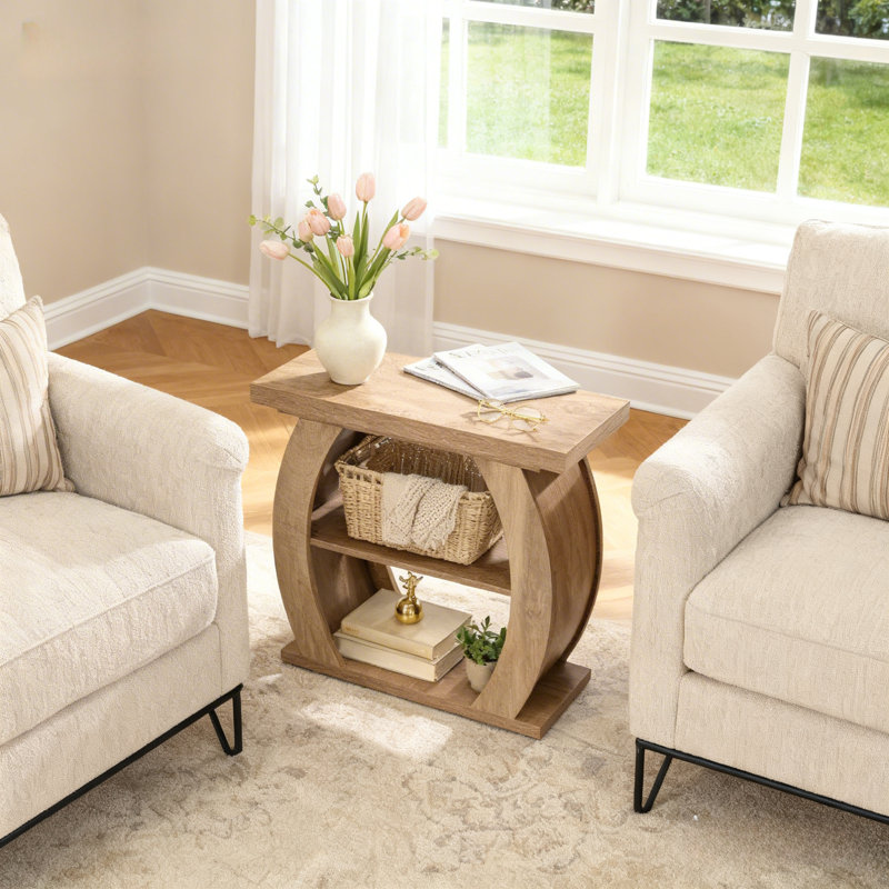 Pedestal End Table, 1 Pcs