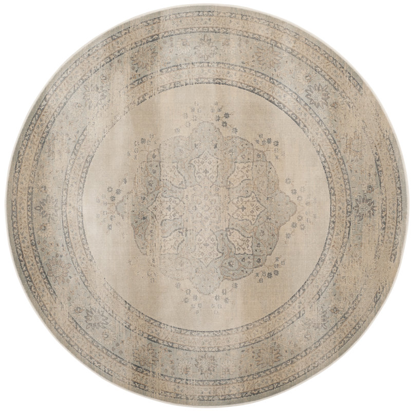 Tapis oriental performance rétro Mancia, Rond 6 pi
