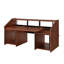 Bureau Cherry Workespace pour la musique - Design sophistiqué, plateau de table de 18 mm d'épaisseur, passe-câbles multiples, plateau de rangement fini pour la table de travail