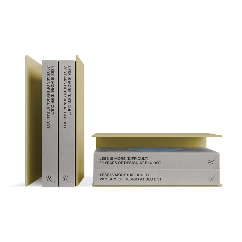 Tabs Office Bookends, Ochre