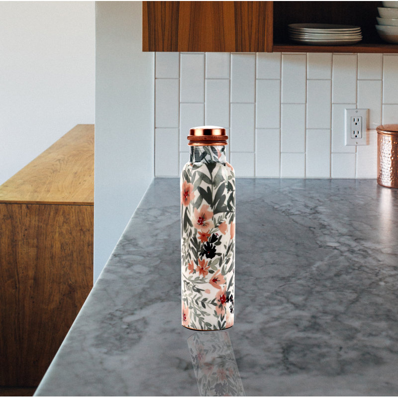 Imprimé floral 34 oz Bouteille d'eau