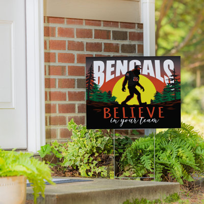 Cincinnati Bengals Yard Sign, Bigfoot