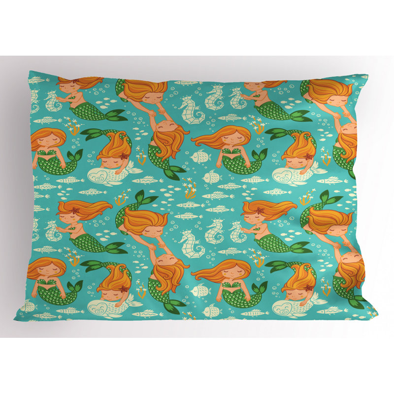 Fish Polyester Sham Set, Twin