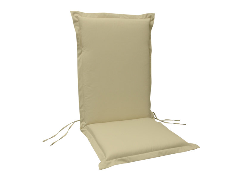 Premium Dining Chair Cushion, Beige, 9cm H x 50cm W x 120cm D