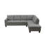 Canapé modulaire en L 97,5 po avec porte-gobelets intégrés-1006155656