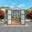 Serre en polycarbonate surélevée de 8 pi x 12 pi Newly Design Greenhouse