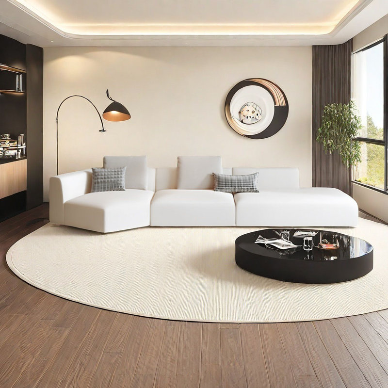 Canapé moderne et simple, H 27,56 po x l 133,86 po x P 48,03 po, 5