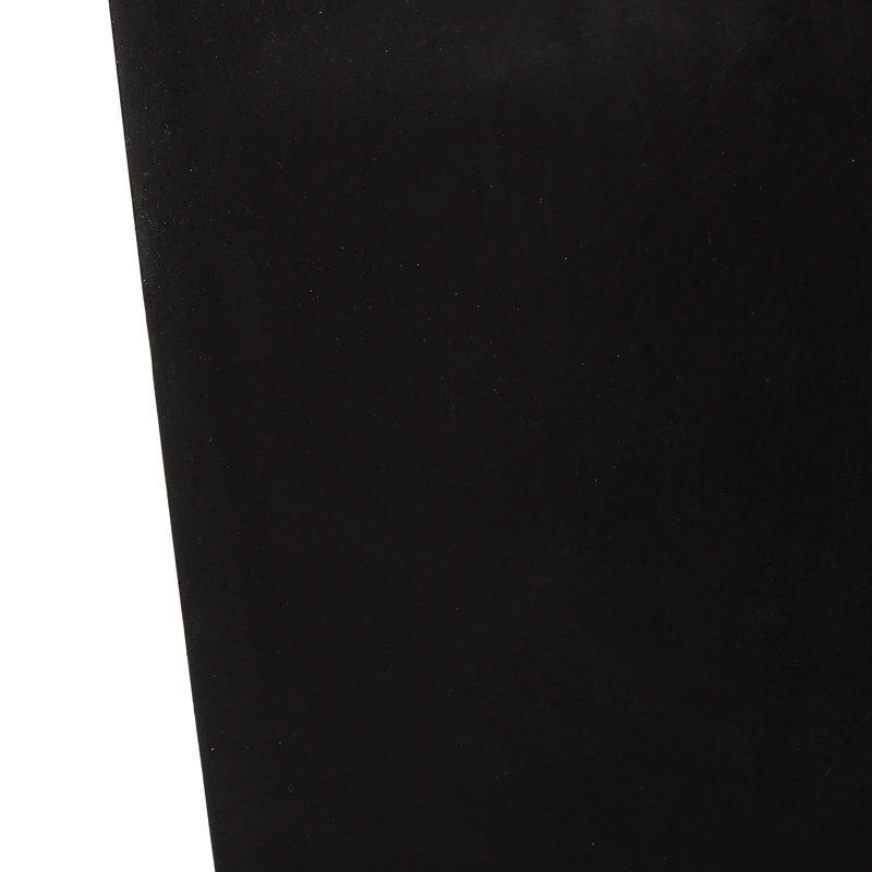 Black Cast Stone Outdoor Planter 13" X 32.5" - Functional Beauty 12.75" 31.75" In Weather, Black