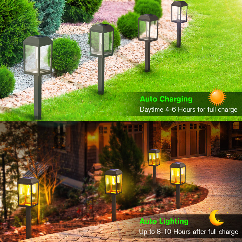 Low Voltage Solar Powered Integrated LED Pathway Light Kit