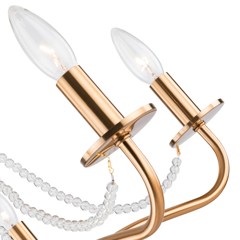 Lustre classique / traditionnel à 5 lumières à intensité variable Haylin