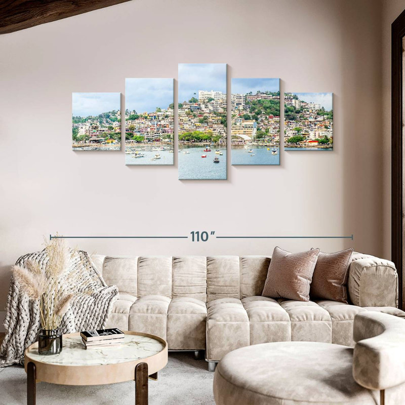 Acapulco Bay In Mexico, 42" H x 92" W